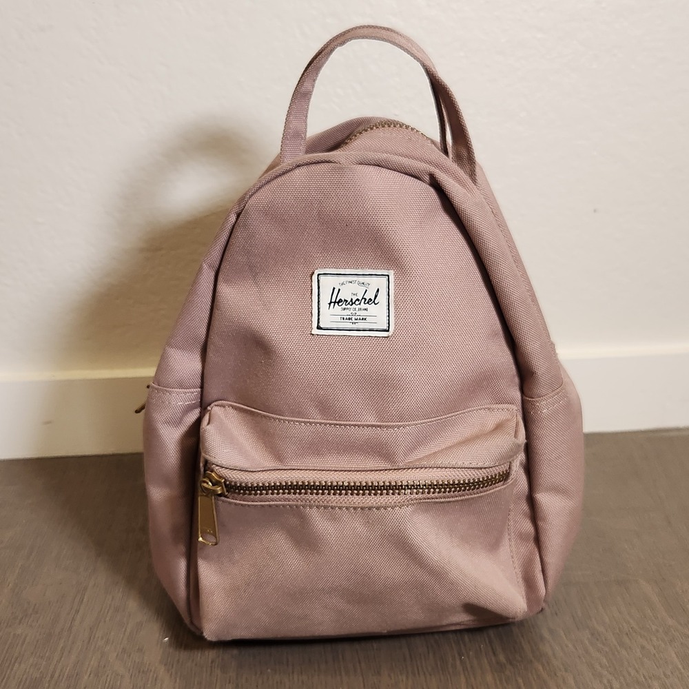 Herschel Supply Co Nova Mini Backpack Pink Dusty Rose Canvas Women Small Daypack